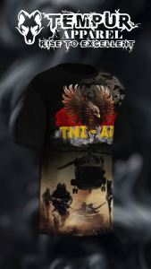 Kaos jersey TNI AD dry fit baju olaharaga pria single print series army tempur 03
