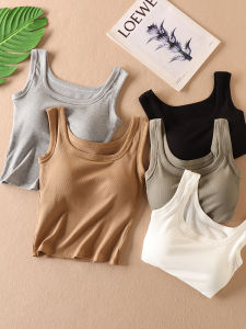 เสื้อกั๊กแขนกุดยางยืดแบบสวมใส่สบายสำหรับผู้หญิง ทรงเข้ารูป ทรงเข้ารูป ไม่ต้องใส่เสื้อชั้นใน ผลิตจากยางธรรมชาติ ฤดูร้อน 2023