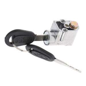 Ignition Lock with Battery Case Lock and Two Keys Fits Motorcycles Scooters and Electric Bikes