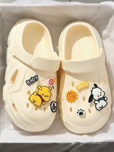 New 2025 Ladies Summer Outdoor Wear Anti-Slip Thick Bottomed Clog Shoes Beach Sandals Men Women Slippers Comfortable Sensation