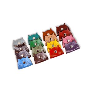 Leather Cable Organizer Owl/ Perekat Kabel Klip Headset/ Charger Model Burung Hantu Kulit Sapi Asli
