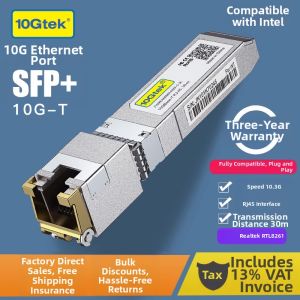 10Gtek | Electrical Optical Multi-mode Single-mode SFP Plus 10 Gigabit Module 30-80m