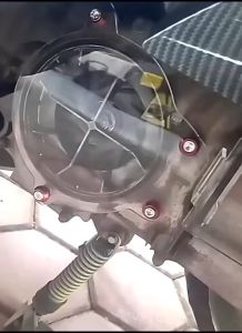 COVER CVT YAMAHA NMAX NEW AEROX NEW AKRILIK TRANSPARAN COVER TUTUP PULLY AKRILIK NMAX NEW AEROX NEW TEBAL 3MILI PLUS BAUT ZM55