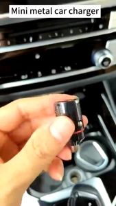 100W Mini Car Charger USB Type-C Quick Charge Fast Charging Phone Dual Port Adapter Pull Ring Type C