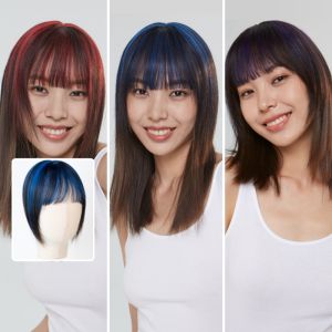 LUCY LEE | Lucy Lee Womens Natural Hairline Wig Piece Explosive Top Dyeing Fake Hair Bangs Natural Voluminous Hair Transplant