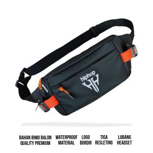 D2C - WAIST BAG  SLINGBAG SELEMPANG WATERPROOF TAS PINGGANG ANTI AIR PRIA