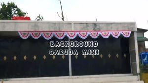Bendera Background Garuda Mini 7 Meter (10 Gelombang)