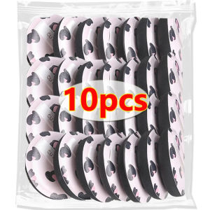 【XZ Beauty】10PCS Cotton Candy Puff with Box Super Soft Leopard Sponge Air Cushion Powder Puffs Foundation Concealer Dry and Wet Makeup Tool