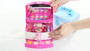 กล่องแต่งหน้าเจ้าหญิง อายแชโดว์ลิปสติกครบชุด ปลอดภัย ไร้สารพิษ ล้างออกง่าย ของเล่นแต่งหน้า