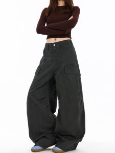 Free Sonata American Street Style Baggy Wide Leg Pocket Work Pants Loose Casual Trousers for Men And Women Retro Hip Hop