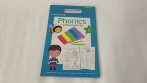 Little Genius Phonics Fun Educational Pad Activity Book Full With 48 Pages & Reward Stickers For Children Ages 5-6