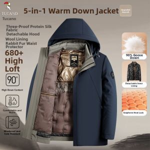 TUCANO | Mens Elderly Warmth Down Jacket Detachable Lining