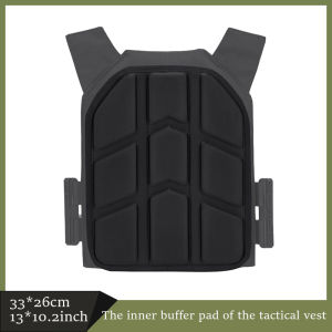 Tactical Vests with Built-in Thickened Cushioning EVA Pads Lined Breathable Back Plates 1 Pair