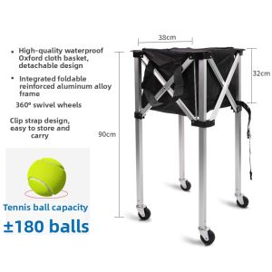 JIEKESAI | Portable Mobile Ball Cart Basket