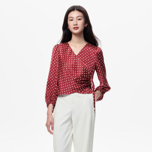 Koradior | Vintage Style Design Dot Print Shirt