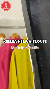 Blouse Wanita Baju Atasan Kemeja Kerah Poplin Helwa Blouse Oversize Terbaru Nyaman - XELLEA