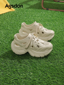 Agsdon | Lace Hollow Breathable Platform Dad Shoes