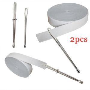 【XZxinzhan】2pcs High Quality Garment Clips Sewing DIY Tools Elastic Band Tape Punch Cross Stitch Threader Wear Elastic Clamp