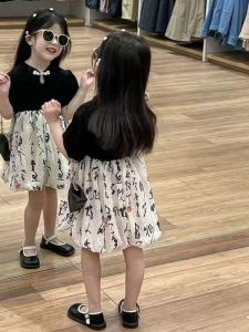 ชุดเดรสเด็กผู้หญิงสไตล์ใหม่จีน ฤดูร้อน 2025 ชุดเจ้าหญิงโบราณ กระโปรงสั้น ชุดเด็ก ชุดเดรสเด็กผู้หญิง ชุดเดรสเด็กผู้หญิง