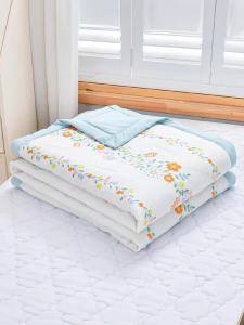 Lightweight Air Conditioner Quilt for Summer Student Dormitory Children Kindergarten Washable Polyester Fiber Filled Quilt