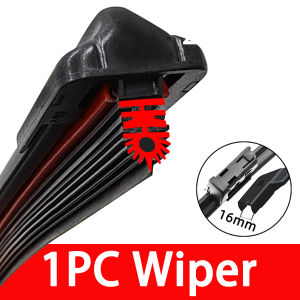 PINMOAP 11 Layer Rubber Strip Silent Wiper Blade 13"14"16"18"19"20"21"22"24"26" Suitable For 16mm Car Windshield Wiper Blades