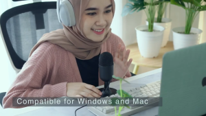 REXUS XORA II Microphone Condenser RGB Light Effect