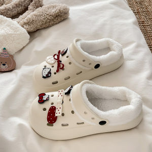 Dép Đi Trong Nhà Mùa Đông 2025 Cho Nữ Đế EVA Chống Trượt Thoải Mái Dễ Thương Hoạt Hình Đế Dày Đế Mềm Đế Cao Su