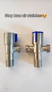 Stop Kran Stainless Steel Single 1/2 inch Stop Kran Cabang Shower Kamar Mandi 1/2 inch Stainless steel - High Quality