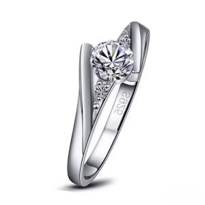 New Silver Plated Stainless Steel Rings For Women | Square Cubic Zircon Ring | Jewelry Accessories Wholesale Size 5-10