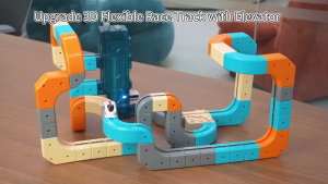 3D Elevator Lift Track Car Toy DIY Assembly Automatic Switching Rail Playset Kids Birthday Gift