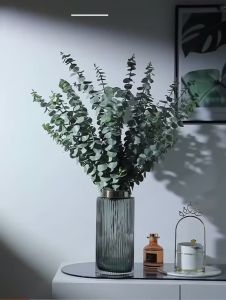 【10PCS】 38cm Artificial Eucalyptus Leaves Luster Fake Leaves Wedding Party Decoration Simulation Leaves