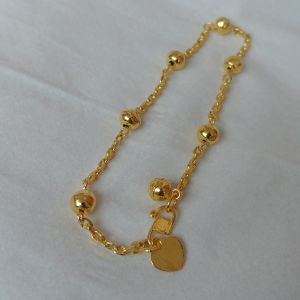 Gelang Bola Nori Mini Lapis Emas 24k