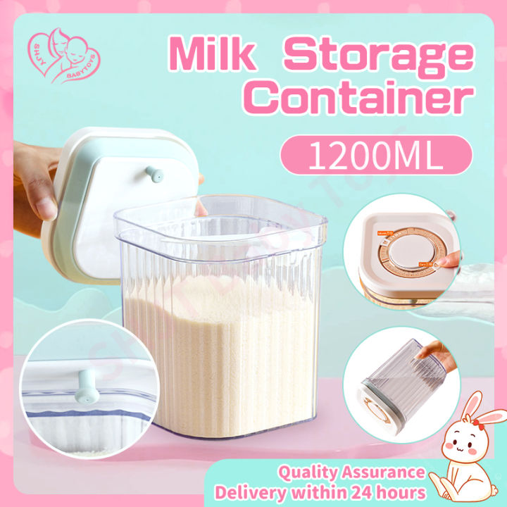 1200ml Baby Milk Powder Box Portable Milk Powder Can Food Storage Box