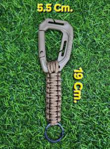 คาราบิเนอร์อเนกประสงค์ พร้อมเชือกพาราคอต เกี่ยวเกาะ เสื้อเวส กระเป๋า พวงกุญแจ ได้ตามต้องการ  ✅️ขนาด 5.5 Cm.×19 Cm. ✅️คาราบิเนอร์พร้อมเชือกพาราคอต ✅️ใช้เกี่ยวเกาะอเนกประสงค์ เสื้อเวส  เป้ พวงกุญแจ ฯลฯได้ตามต้องการ ✅️น้ำหนัก 33 g.