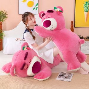 THÚ BÔNG LOTSO GẤU DÂU LOTSO SIZE LỚN CAO CẤP LÔNG MỊN AN TOÀN CHO BÉ ẢNH THẬT