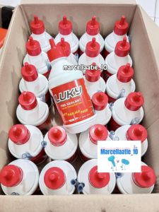 GROSIR 1 DUS ISI 24 PCS LUKY CAIRAN PENAMBAL BAN TUBELESS 350ML TIRE SEALANT CAIRAN BAN TUBELESS TUBLES TUBLESS 350 ML