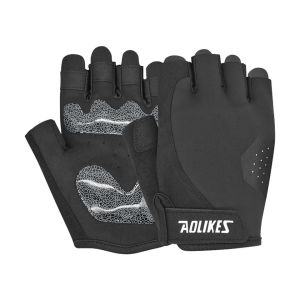 AOLIKES | AOLIKES 1 Pair New Bike Gloves Half Finger Summer Anti-slip Silicone Pad Shockproof MTB Road Bicycle Gloves Cycling Short Gloves