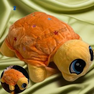 Name Adorable Turtle Plush Pillow – 30cm Kids Toy (Orange/Hot Pink/Blue/Green)