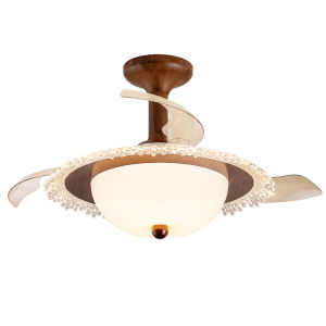 FANCY LAMP CLUB | Vintage Bedroom Study Fan Lamp Luxurious Invisible Blades