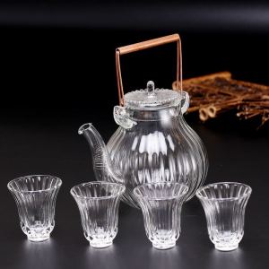 Heat Resistant Electric Cooktop Ready Glass Teapot