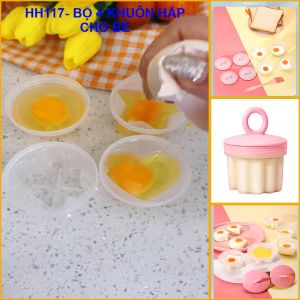 Khuôn ăn dặm làm đồ ăn cho bé khuôn làm bánh khuôn hấp trứng  khuôn làm bánh plan cho bé bộ 4 khuôn silicon kèm chổi quẹt