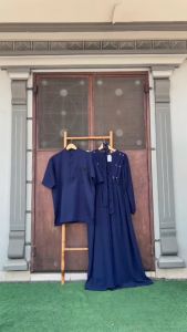 Demore Azhalea Kemeja Koko Pria Lengan Panjang Pendek Kekinian Matt Katun Polos - Demore