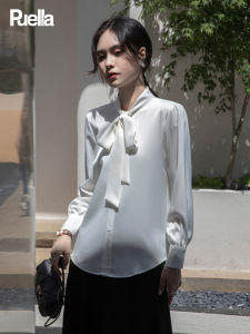 puella | Áo Nữ Chiffon Cổ Eo Đẹp Màu Trắng
