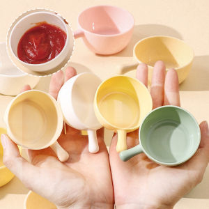 10Pcs Sauce Dish Food Grade Plastic Ketchup Saucer Seasoning Dish Soy Sauce Dish Dipping Bowls for Restaurant Condiments Seasoning Home