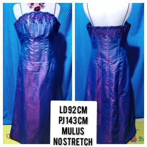 LONGDRESS GAUN PESTA UNGU GRADASI 293