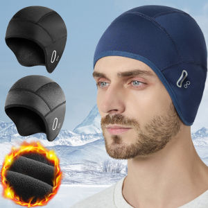 GTUBIKE Winter Fleece Cycling Cap Windproof Thermal Skull Cap Helmet Liner Running Skiing Motocycle Riding Men MTB Bike Hat