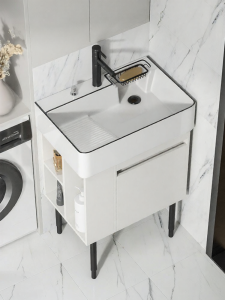 NIUNAISI | Bathroom Side Storage Laundry Cabinet 60cm