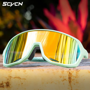 SCVCN Hot Outdoor Road Cycling Glasses Bike Sunglasses Men UV400 Eyewear Sports MTB Goggles Bicycle Women Riding Hiking Eyewear