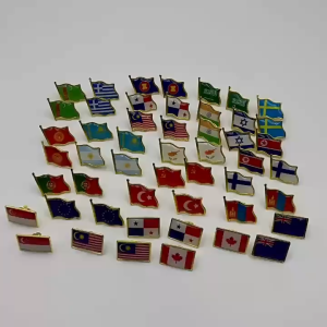 2026 Malaysia Lapel Pin/Fluttering Flag Brooch Pin/Malaysia Macau/Lapel Pin Badge/​Safety Pins Badge Butterfly Brooch