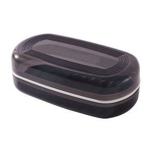 Portable Double Layer Soap Dish With Lid And Drainage Tray PP Soap Holder Case For Travel Camping Dorm Bathroom Use